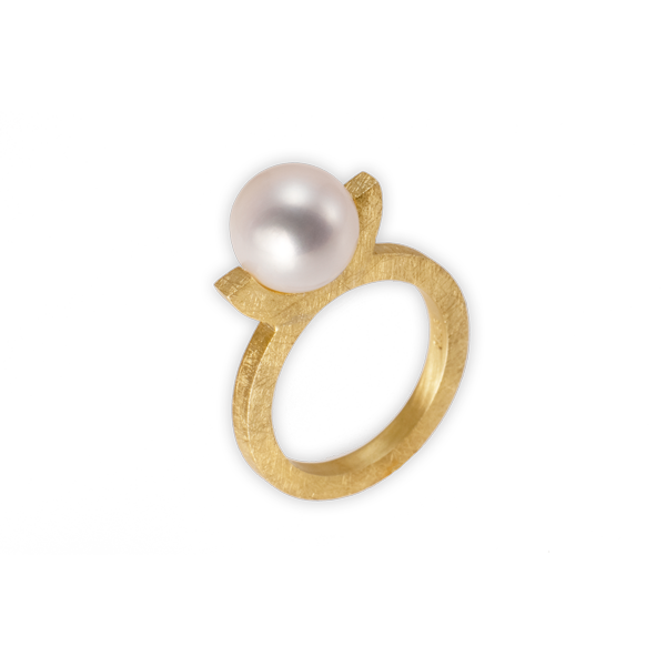 Damenring Perle